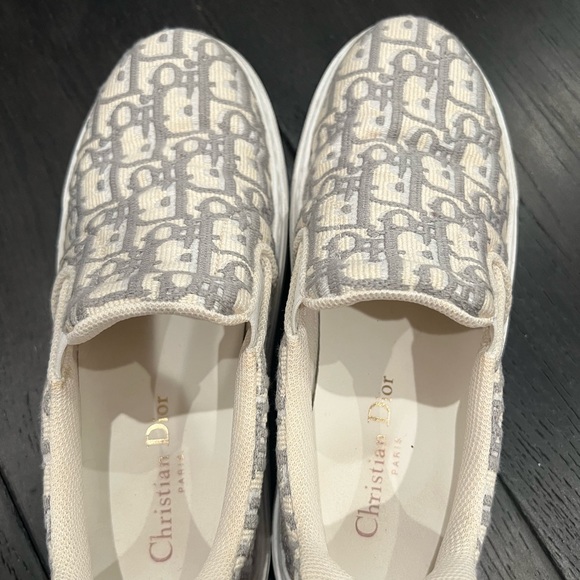 Dior solar oblique embroid sneaker in Grey Stone - Picture 5 of 16